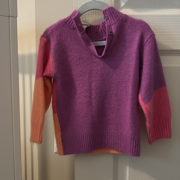 H&M 12-18m color block bright sweater - Picture 3 of 3